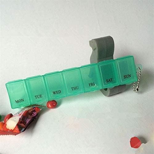 SkVLf 7-Tage-Mini-Tabletten-Organizer für die Woche – praktischer Medikamentenbox-Halter – kompakter Aufbewahrungsbehälter für die Gesundheit – verschiedene Farboptionen erhältlich