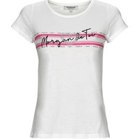 Morgan Damen 231-dtoi T-Shirt, Off White/Fuchsia, X-Large
