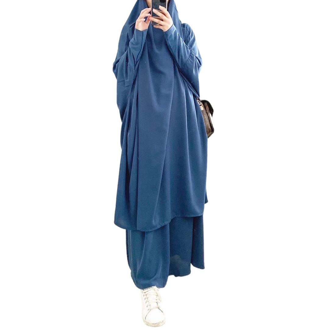 Frauen muslimisches Kleid mit Kapuze Hijab Gebetskleidung Abaya islamische Robe Maxi afrikanischer Kaftan Islam Dubai Türkei Kleidung