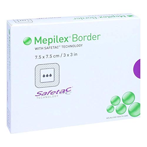 Mepilex Border Schaumverband 7,5 cm x 7,5 cm (5 Stück)