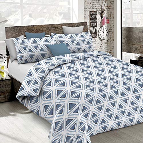Italian Bed Linen Fantasy Bettbezug, Triangoli, Doppelte