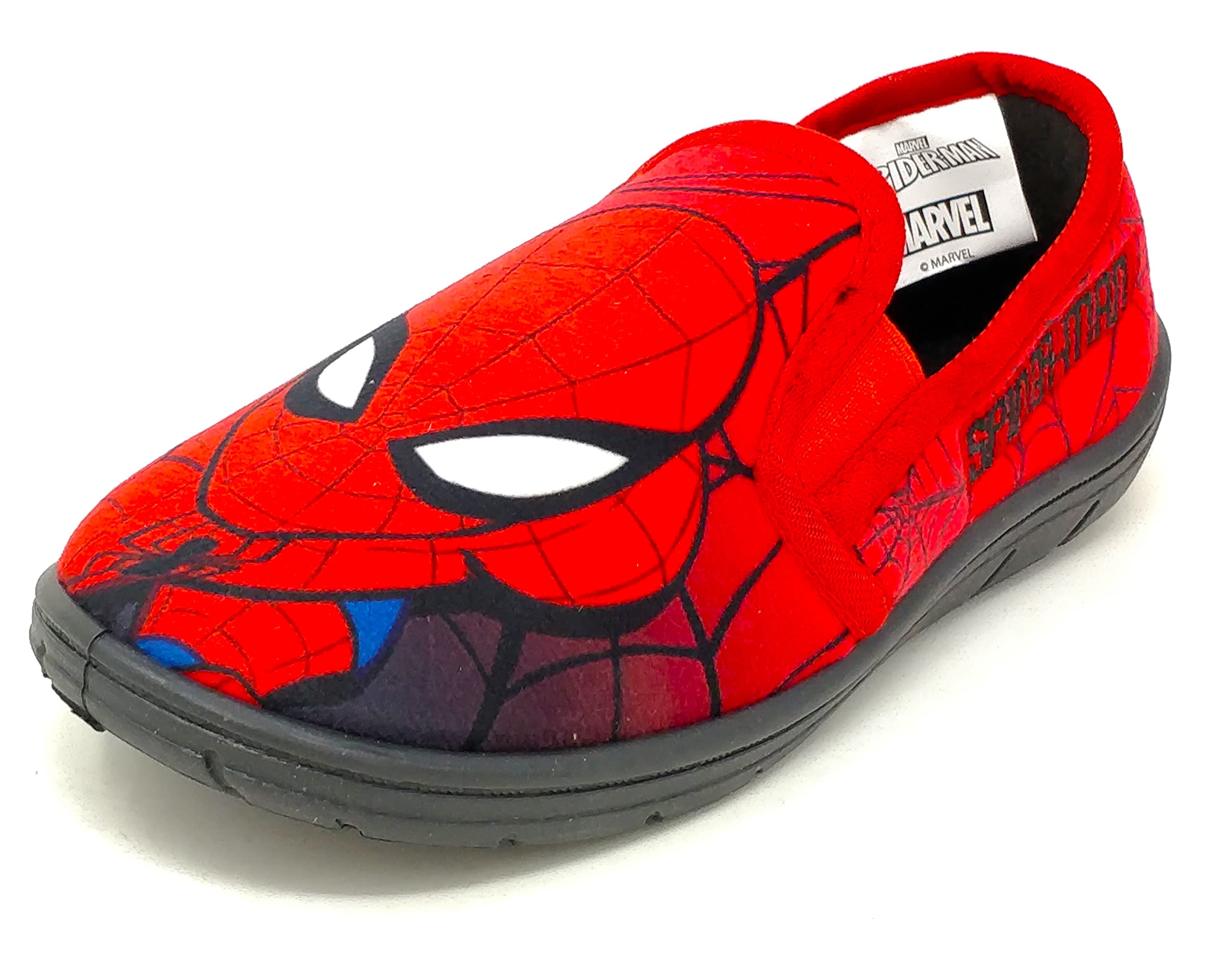 SPIDER-MAN Jungen oder Mädchen Marvel Spiderman Kinderhausschuhe, Rot, Größe 11 UK, 29 EU