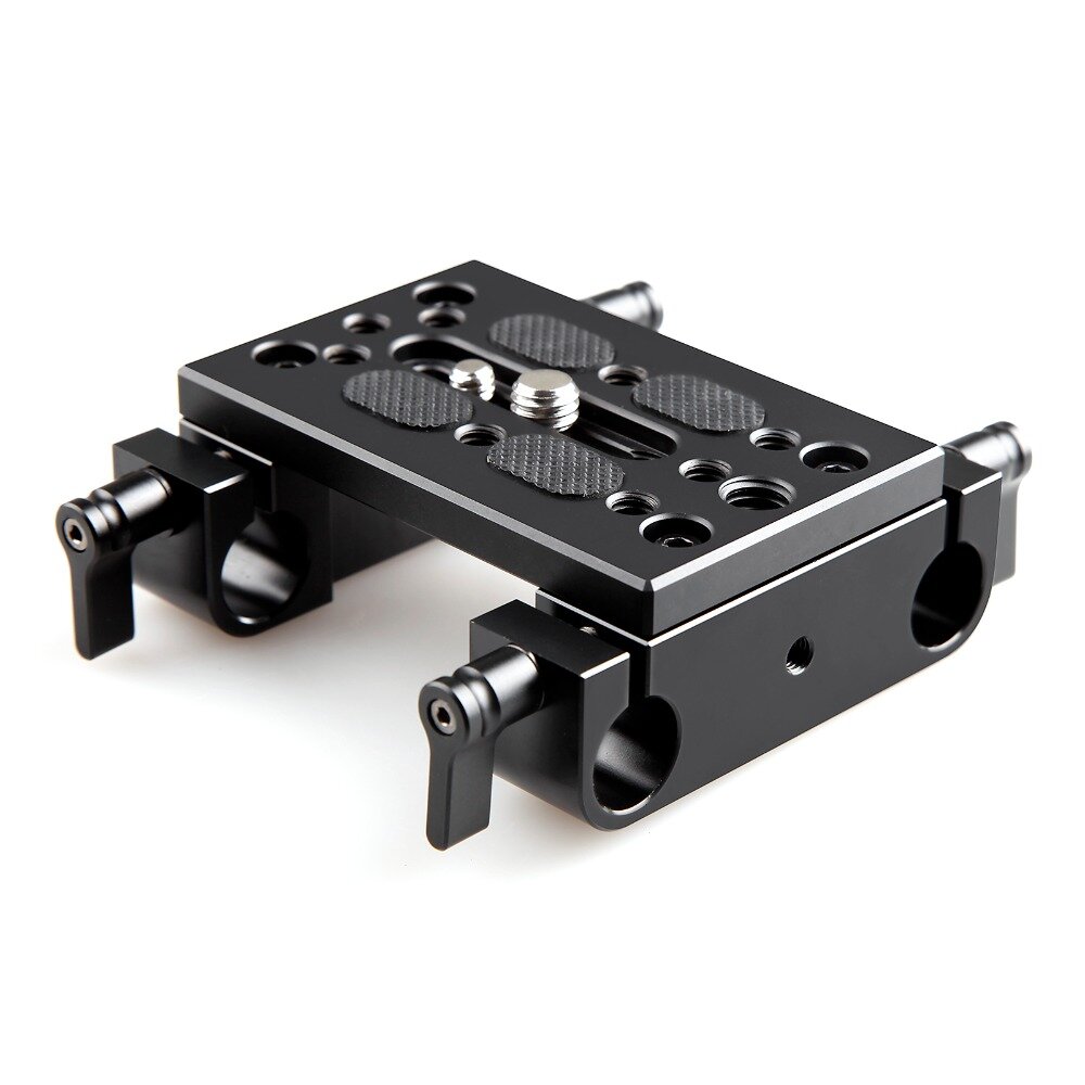 SmallRig-Kamera-Montageplatte Stativ-Montageplatte mit 15-mm-Stangenklemmschienenblock für Stangenhalterung / Dslr Rig C