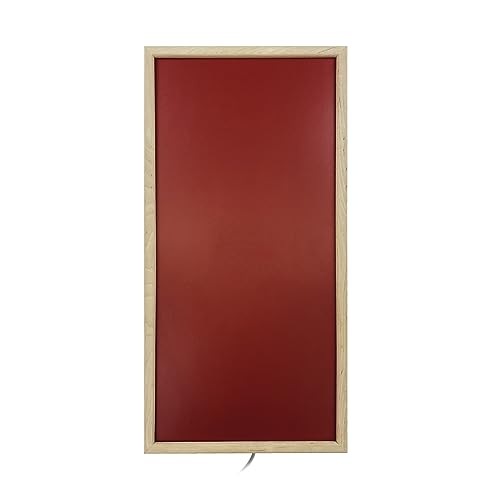artvion | Infrarot-Wärmeplatte Sauna P3 (mit Holzrahmen, Rot)