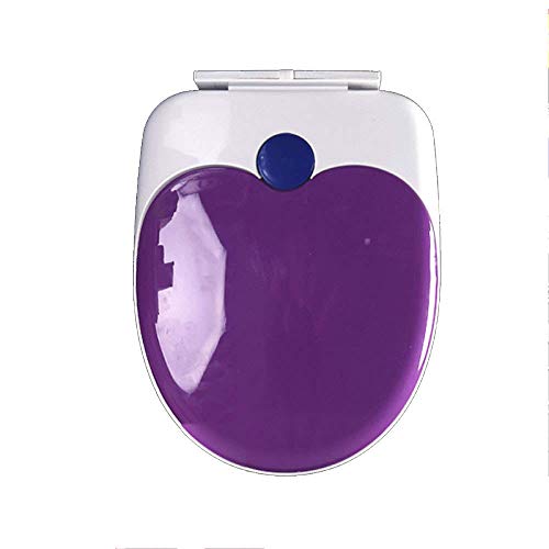 Toilettensitz, Erwachsenes Kind mit kleinem Sitz, PP-Brett, oben montierter Toilettendeckel for U-förmige Toilette, blau (Color : Purple, Size : 34 * 44cm)