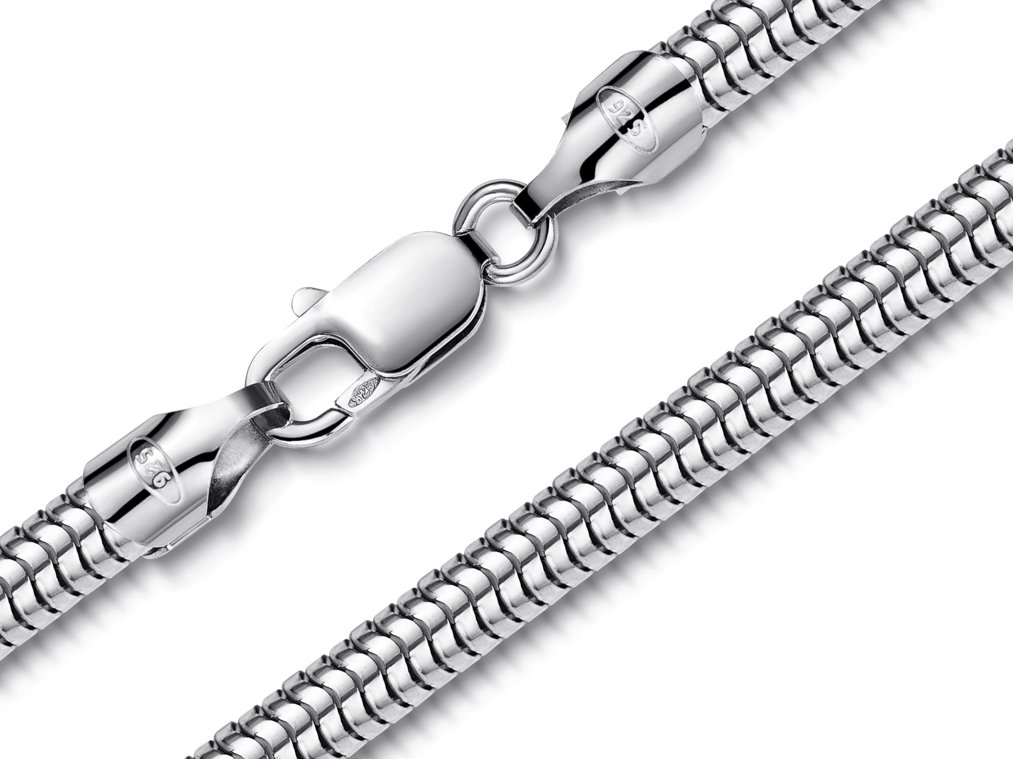 Schlangenkette silber, Durchmesser 5mm - 925 Silber, Länge wählbar 40-100cm