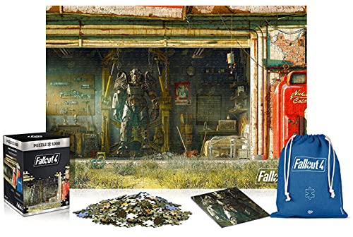 Good Loot Officially Licensed Premium Merchandise Fallout 4: Garage - Puzzle mit 1.000 Teilen und den Maßen 68 cm x 48 cm | inklusive Poster und Tasche | Spiel-Artwork für Erwachsene und Teenager