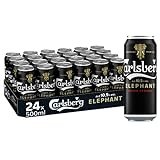 Carlsberg Elephant Extra Strong 10,5 % Vol. Dosenbier 0,5 l | 24 Starkbier Dosen in vollmundig, kräftigem Geschmack | Bier Palette Einweg (24 X 0,5 l)