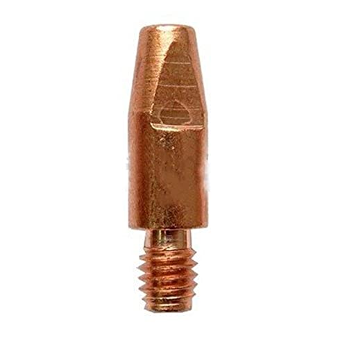 Abicor Binzel Kontaktspitze für Schweißbrenner, E-Cu, Gewindegröße M8, 1,0 mm, Drahtdurchmesser 10 mm, Länge 30 mm, 50 Stück, 140.0313.50