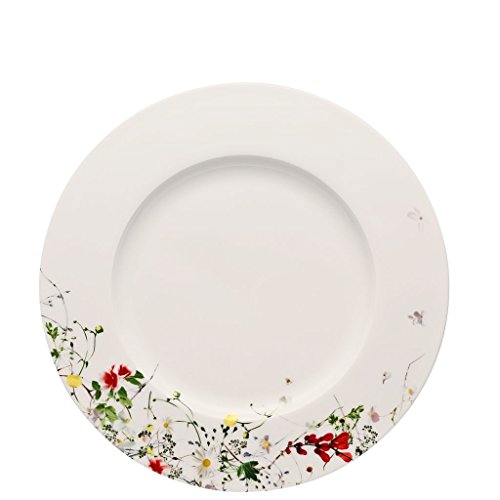 Rosenthal Brillance Wilde Fleurs Teller mit Flügel, Porzellan, Mehrfarbig, 28 cm