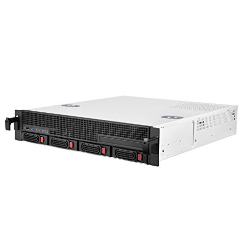 Silverstone Sst-RM21-304 - 2U Rackmount Server Gehäuse, Unterstützt 4x 2.5"/3.5" SAS/SATA HDD/SSD