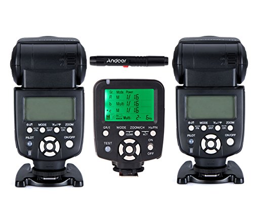 YONGNUO YN560 III Universal 2.4G Wireless Speedlite Blitzkamera (2 Stück) + YN560-TX II Manueller Blitzauslöser LCD-Sender mit Fernbedienung Kompatibel mit Canon DSLR-Kamera