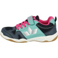 Lico Mädchen Sport VS Multisport Indoor Schuhe, Blau (Marine/Türkis/Pink Marine/Türkis/Pink), 38 EU