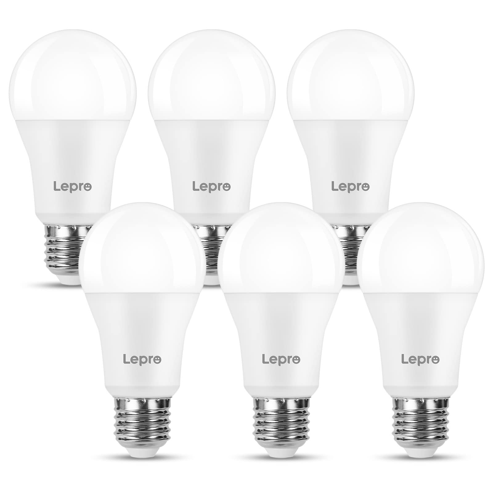 Lepro E27 LED Glühbirne, 13.5 W 1521 Lumen Super Hell LED Lampe E27, ersetzt 100W Halogenlampe A60 Leuchtmittel E27, 6500 Kelvin Kaltweiß LED Bulb, 6er Set, 200° Energiesparlampe