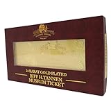 Back to the Future 24k Gold Plated Biff Tannen Museum Entrance Ticket Replica - Zavvi Exclusive by DUST!