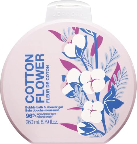 SEPHORA Bubble Bath&Shower Gel COTTON FLOWER 260 ML 96% INGREDIENTS OF NATURAL ORIGIN