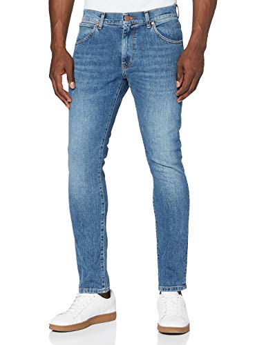 Wrangler Herren Larston Slim Jeans, Blue Fire 77W, 34W / 34L