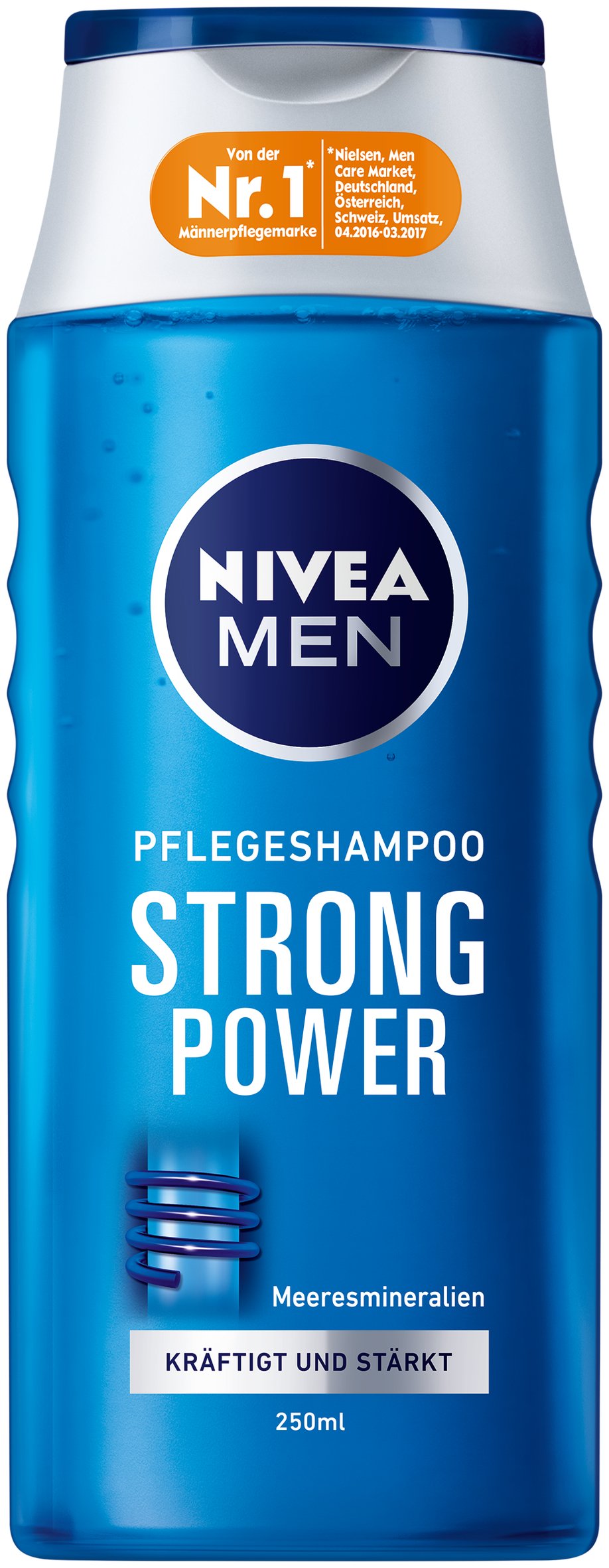 NIVEA 6er Pack Men Haar-Pflegeshampoo für Männer, 6 x 250 ml Flasche, Strong Power