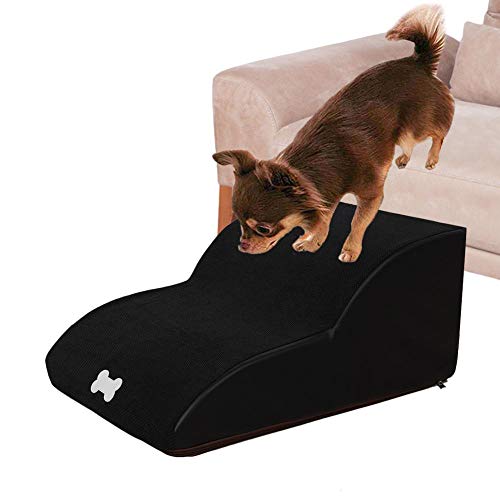 perfecti Hundetreppen rutschfeste Katzentreppe Für Hohe Betten, 2 Stufen Leiter Haustiertreppe Für Schlafsofa, Leicht & Tragbar Treppen Für Hunde Und Katzen, 55 x 40 x 25CM