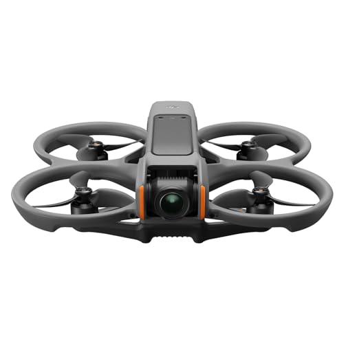 DJI Avata 2 (nur Drohne), FPV-Drohne mit 4K-Kamera, immersiver Flug, mit Propellerschutz, einfache Flips/Rollen, superweites 155° Sichtfeld, kompatibel mit RC Motion 3, POV Content Kamera-Drohne