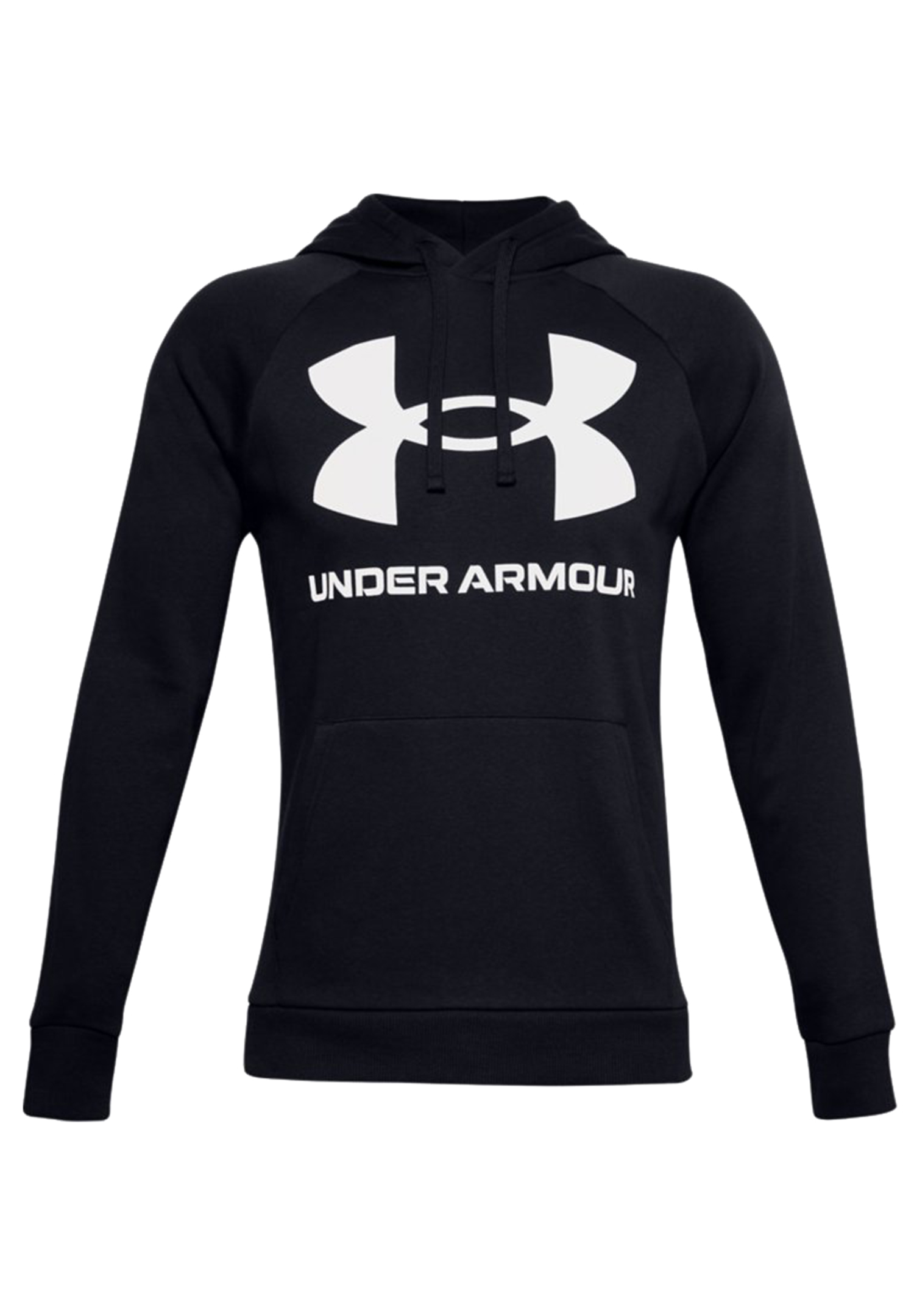 Under Armour Rival Fleece Big Logo Hoodie Herren Sweatshirt 1357093 001 schwarz