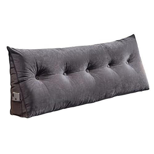 QQY Rechteckiges Lesekissen, Große Rückenlehne Lendenkissen Positionierung Zurück Unterstützung Bolster Für Bett Sofa Couch (Color : E, Size : 24X20"/60x50cm)