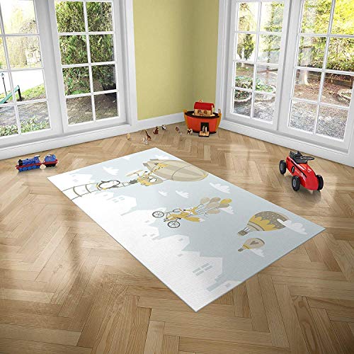 Oedim Kinder-Teppich für Kinderzimmer PVC | 95 x 133 cm | Teppich PVC | Vinylboden | Dekoration für Zuhause | Boden Sintasol | Kinderschutz |