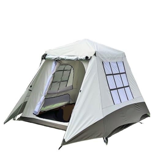 Camping Tent Vollautomatisches Campingzelt, Schnell Zu Öffnendes Zelt, Doppellagiges, Regen- Und Insektensicheres Sonnenschutz-Angelzelt Tent Camping (Color : White, Size : A)