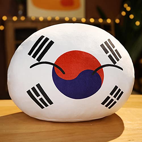 Country Ball Toys Plüschkissen, Polandball Countryball Frankreich Russland Großbritannien Deutschland Italien Plüschtiere, Weihnachtsgeburtstagsgeschenke Für Anime Fans 30 cm Korea