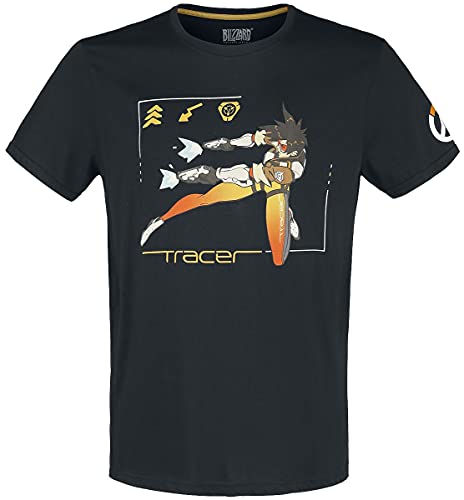 Overwatch Tracer - Pew Pew Pew! Männer T-Shirt schwarz S