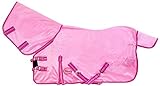 Cwell Equine New Mini/Sheland/Pony Fly, weicher Netzstoff, Nackenbezug, 90-120 cm, Pink