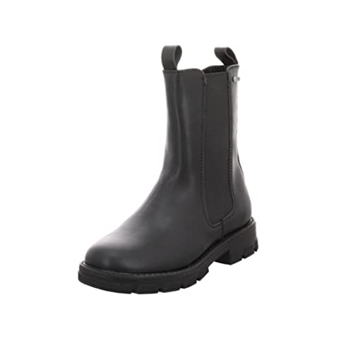 Indigo Mädchen Schuhe Chelsea Tex Boots Stiefel 454-142 Schwarz Reißverschluss (eu_footwear_size_system, big_kid, women, numeric, medium, numeric_35)