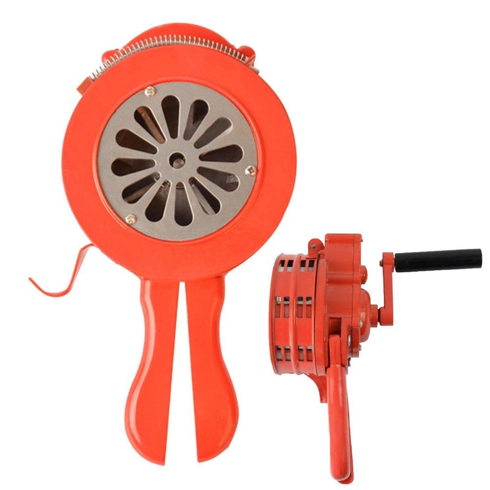 JIAWEIIY Tragbare Handkurbel-Sirene, lautes Horn, 110 dB, Notfall-Alarmsystem für Outdoor-Aktivitäten und Notfälle (A)