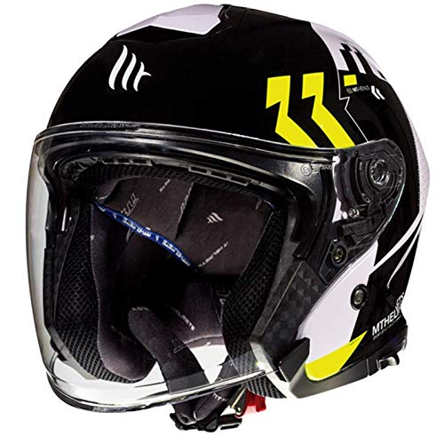 MT HELMETS Thunder 3 Sv Jet Venus A3 Gloss Pearl Fluor Yellow L