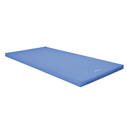 Grevinga® TÜV SÜD-zertifizierte Turnmatte (VB 120) | Gymnastikmatte 200 x 100 x 8 cm | Blau | komplett aus Turnmattenstoff