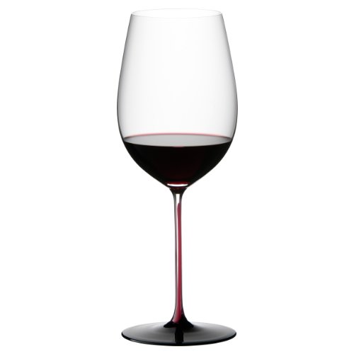 Riedel R Black Series Collector's Edition Bordeaux Grand Cru, Weinglas, hochwertiges Glas, rot / schwarz, 860 ml, 4100/00 R