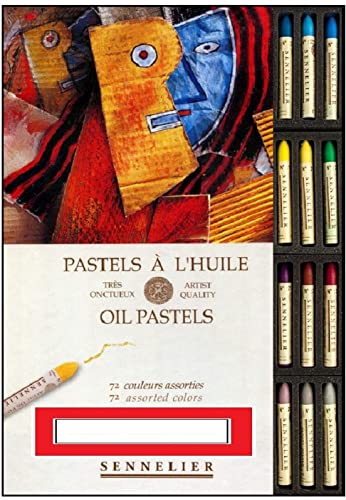 Sennelier Pastels Oil 72 Colors - Künstlerische Qualität (Frankreich Import) Made IN France,ESPACE BEAUX ARTS