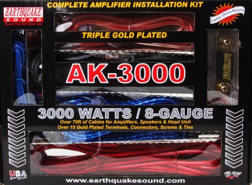 Earthquake Sound AK-3000 Complete Amplifier Installation Kit