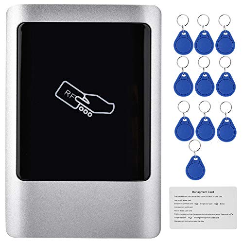 Qinlorgon RFID Zutrittskontrolle Türöffner, RFID Reader Tür Access Management Smart Card Im Freien Wasserdichter Kartenleser für Outdoor Indoor(IC: 13,56 MHz)