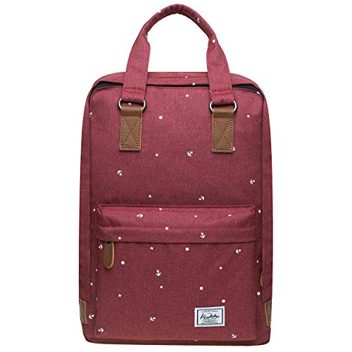 KAUKKO Laptop Rucksack Einfacher und Unisex Daypack Handtasche für Schul Reisen für 12 Zoll Notebook,28 * 14 * 40cm/ 16L