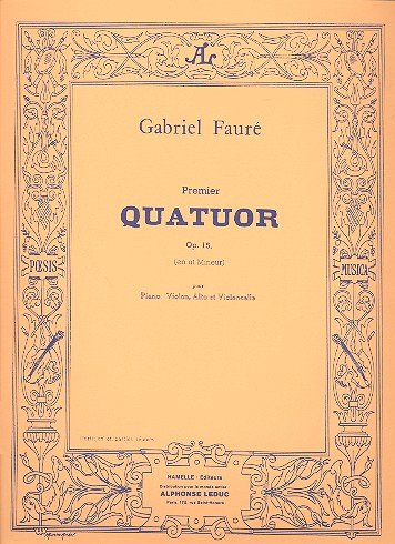 Quatuor op.15,1 ut mineur : pour piano, violon, alto et violoncelle,