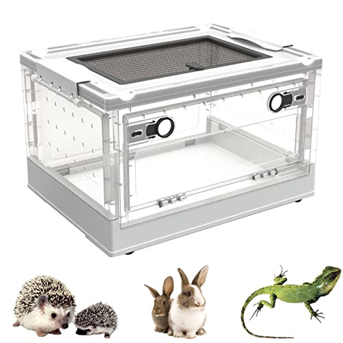 Thrivinger Aufzuchtbox für Kleintiere | Käfig für Kleintiere, leicht zu reinigen – für Igel, Hamster, Rennmäuse, Spinnen, Schnecken, Frösche