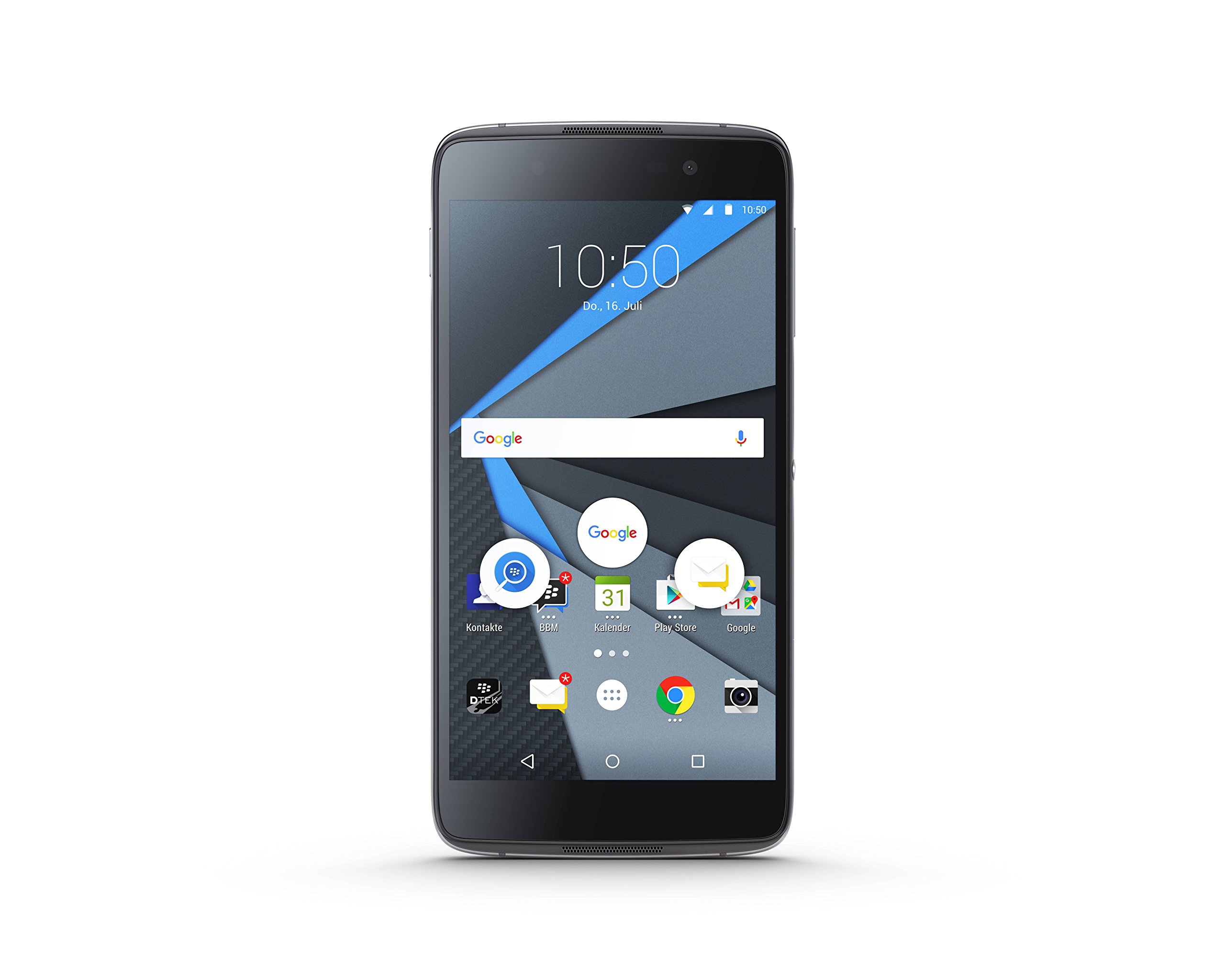 BlackBerry DTEK50 Smartphone (5,2 Zoll (13,2 cm) Touch-Display, 16GB interner Speicher, Android 6.0) schwarz