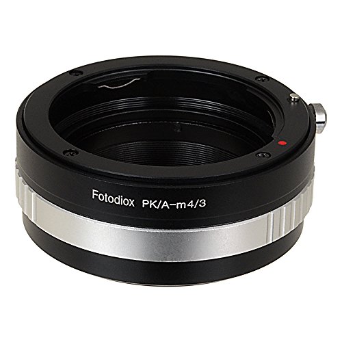 Fotodiox Lens Mount Adapter w/Aperture Dial, Digital Pentax AF Lens to Micro Four Thirds System Camera e.g. OM-D & BMPCC