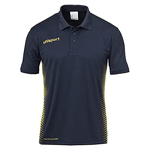 Uhlsport Herren Score Polo Shirt Poloshirt, Marine/Fluo gelb, XXXL