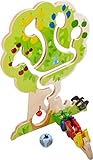 HABA 303821 - Motorikspiel Obstgarten , Motorikspielzeug basierend auf dem beliebten HABA-Spieleklassiker Obstgarten , Holzspielzeug ab 18 Monaten