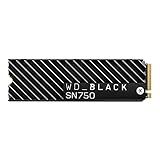 WD Black SN750 NVMe SSD mit Heatsink interne SSD 2 TB (Gaming SSD, 3400 MB/s Lesegeschwindigkeit, mit Kühlkörper, NVMe SSD-Performance, WD Black SSD Dashboard) schwarz