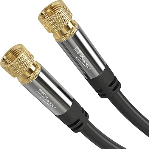 KabelDirekt – SAT Kabel – 15m (F-Stecker, 75 Ohm, F Stecker Koaxialkabel geeignet für TV, HDTV, Radio, DVB-T, DVB-C, DVB-S, DVB-S2) – PRO Series