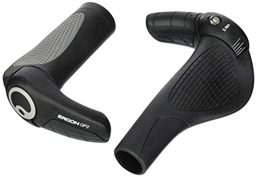 Ergon GP2-S Rohloff/Nexus Fahrradlenkergriff, Black, One Size