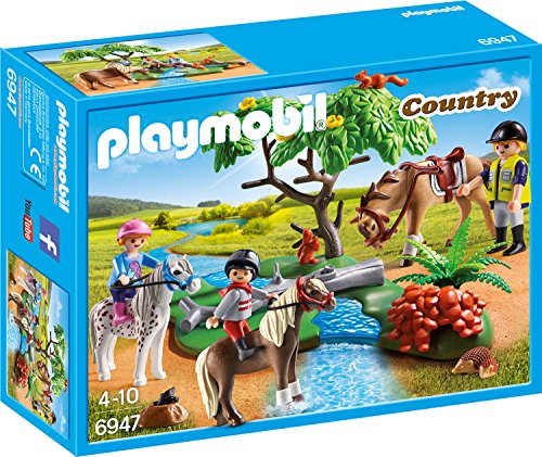PLAYMOBIL Country 6947 Fröhlicher Ausritt mit Figuren, Pferden und viel Zubehör, ab 4 Jahren